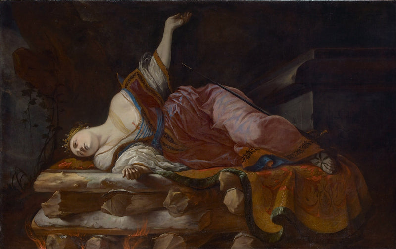 Didon sur le bûcher - Johann Heinrich Schönfeld