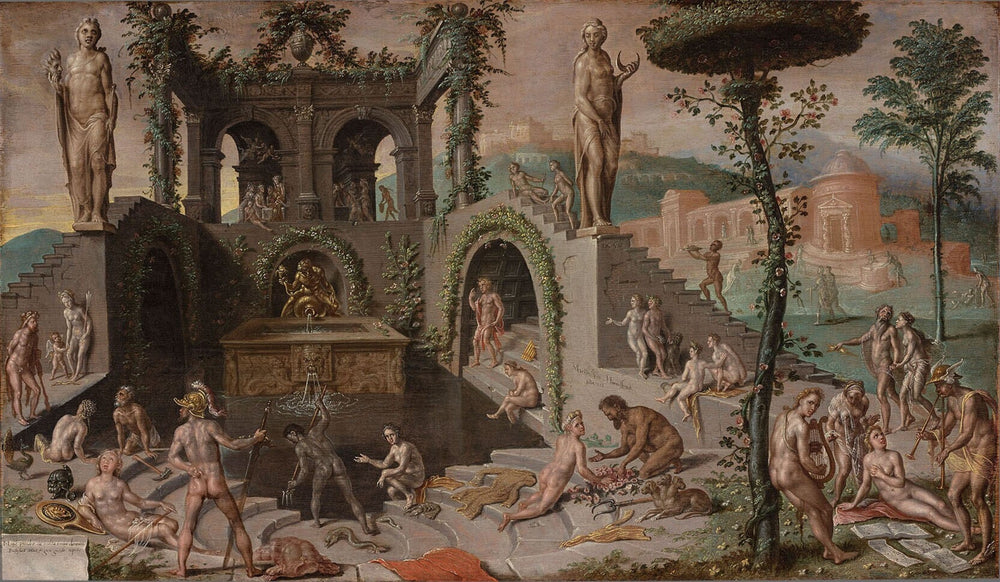 Dieux de l'Olympe - Maarten van Heemskerck image 1 reproduction artisanale de tableau
