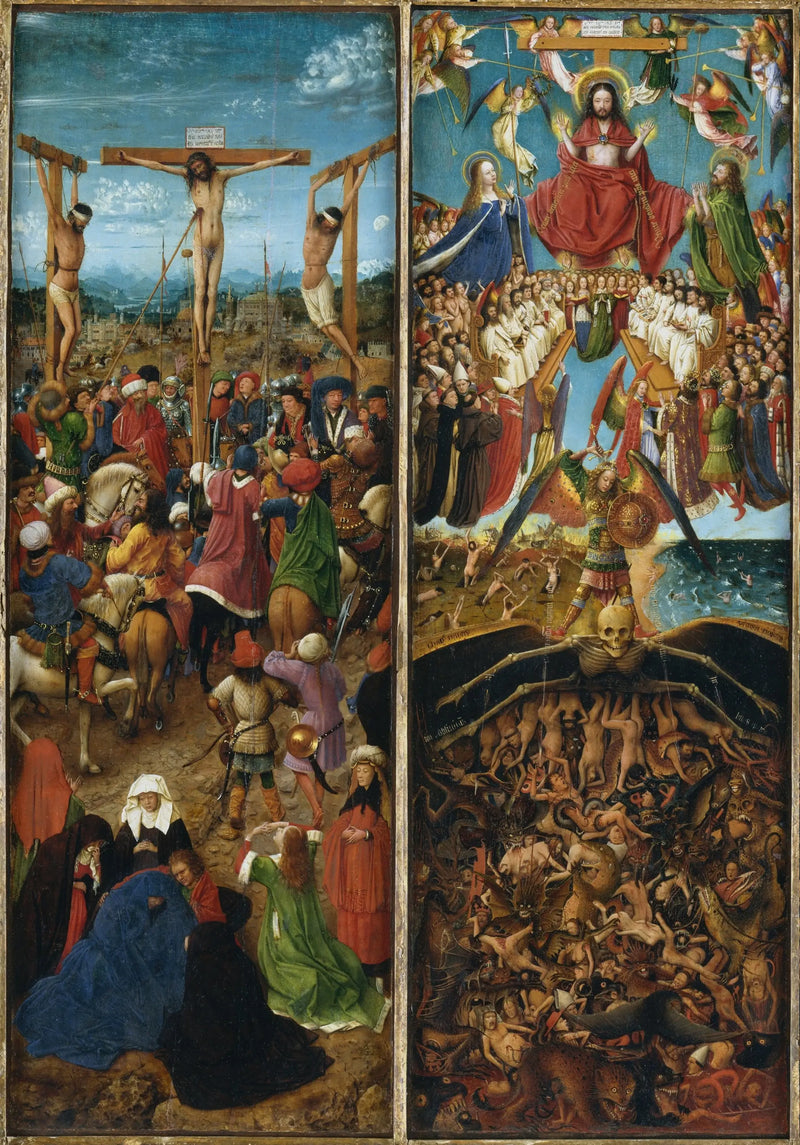 十字架のキリスト磔と最後の審判 - ヤン・ヴァン・エイク

Source:
Diptyque de la Crucifixion et du Jugement dernier - Jan van Eyck