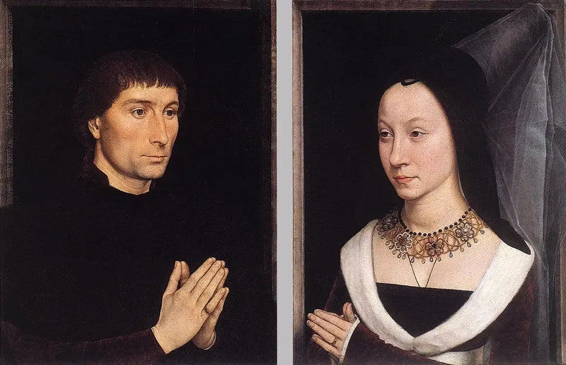 トマッソ・ポルティナリとその妻の二連祭壇画 - ハンス・メムリング