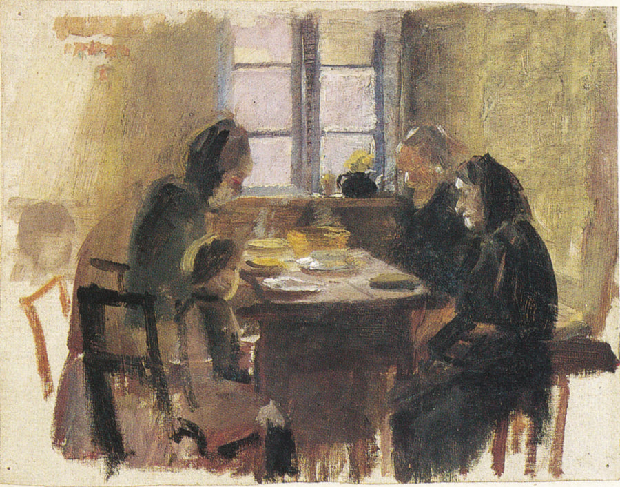 Dire la grâce (HAF3074) - Anna Ancher
