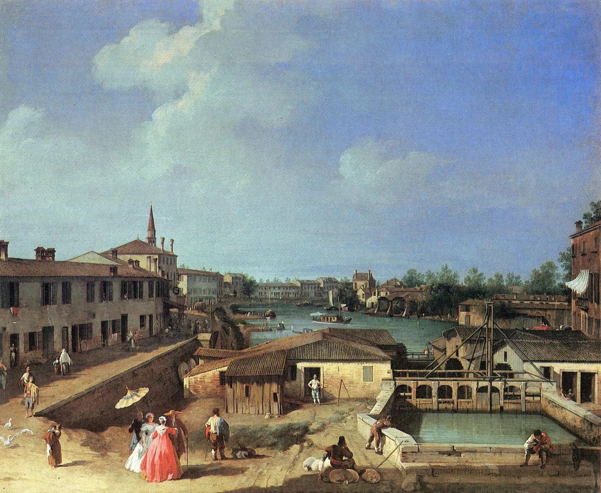 Dol sur le Brenta - Canaletto image 1 reproduction d’œuvre d’art à l’huile
