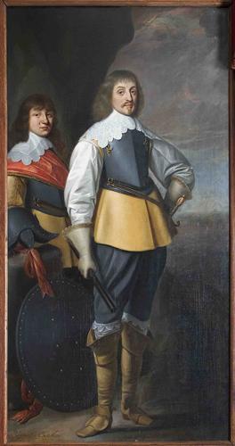 ヨハン・モーリッツ・ファン・ナッサウ＝ジーゲン（1604-1679）とヨハン・エルンスト・ファン・ナッサウ＝ジーゲン（1618-1639）のダブルポートレート - ゲリット・ファン・ホントホルスト