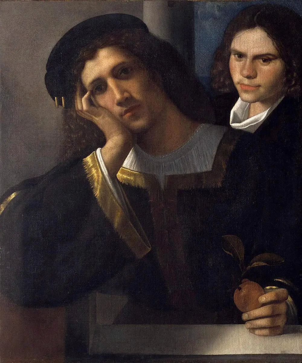 Double Portrait - Giorgione image 1 copie de tableau peinte à la main