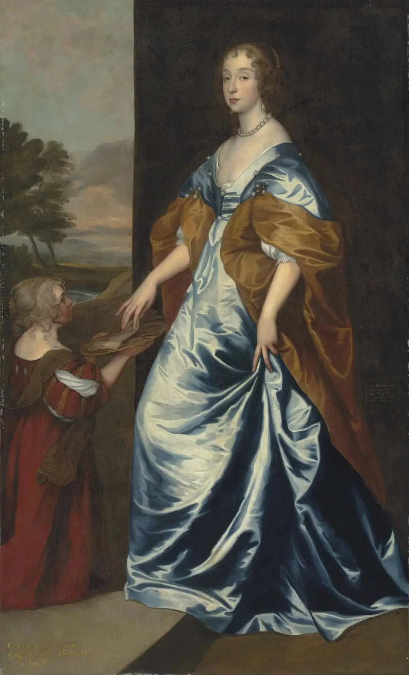 ルネックス公爵夫人とリッチモンド（1622-1685）と彼女の女官、ナイン、アン・シェパード - アントワーヌ・ヴァン・ダイク

Source:
Duchesse de Lennox et Richmond (1622-1685) avec sa femme de chambre, la naine, Anne Shepherd - Antoine van Dyck