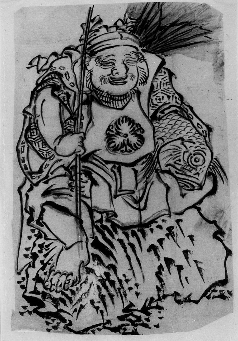 恵比寿（幸運の神、商人の守護神） - 北斎

Source:
Ebisu (Dieu de la chance, protecteur des marchands) - Hokusai