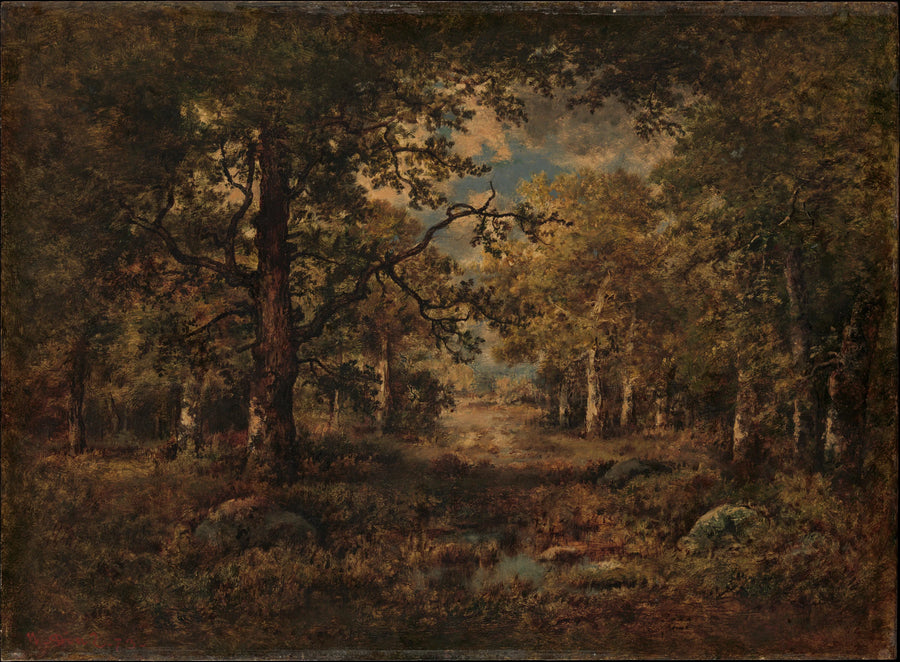 Une échappée à travers les arbres : Fontainebleau - Narcisse-Virgile Diaz de la Peña