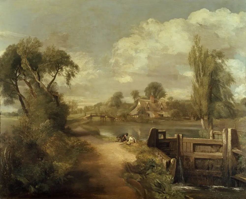 Écluse de Flatford - John Constable - Alpha Reproduction