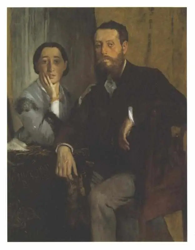 Edmondo et Thérèse Morbilli - Edgar Degas image 1 tableau peint à l’huile sur toile