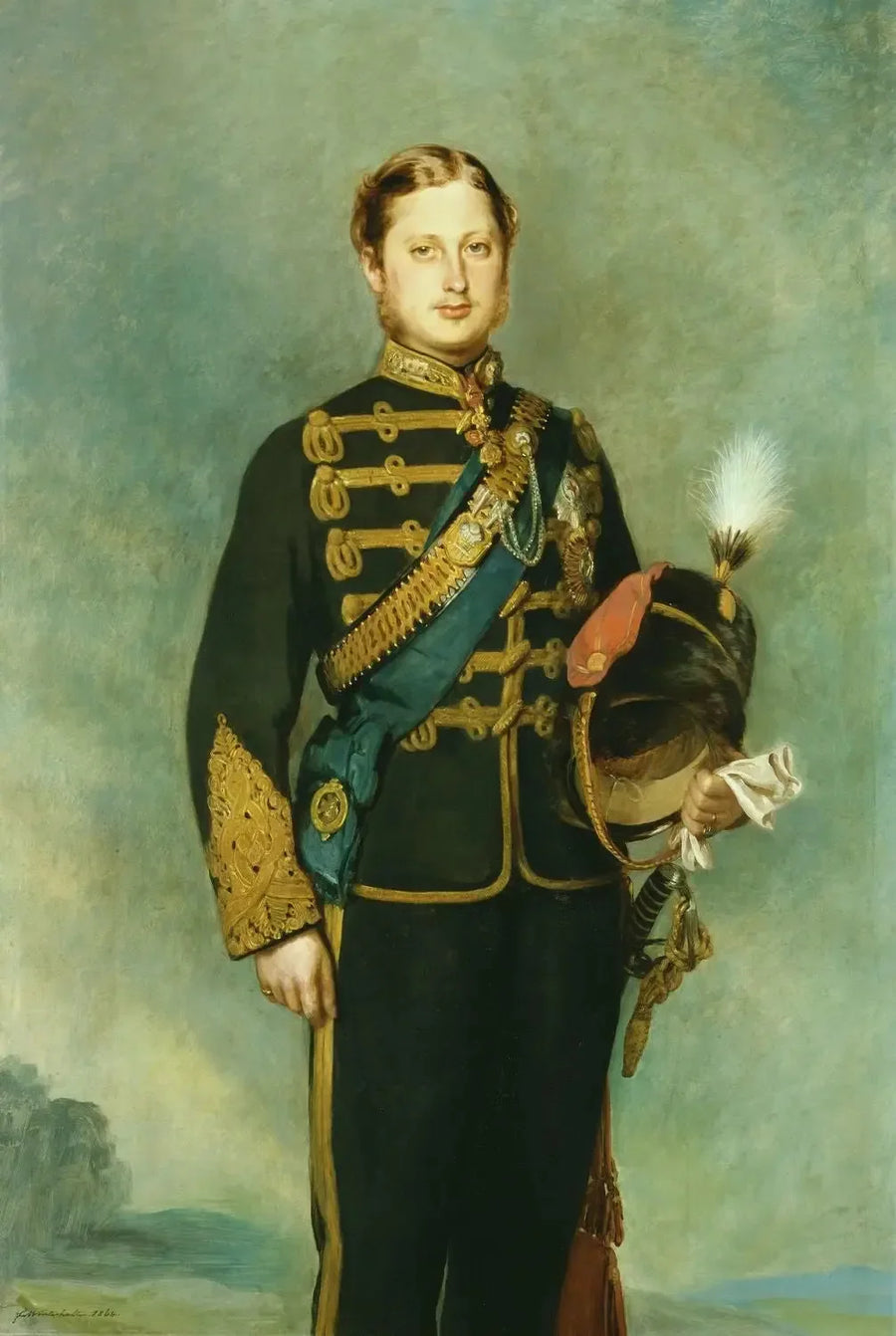 エドゥアール7世（1841-1910）、当時のウェールズ公 - フランツ・ザヴェル・ウィンターハルター

Source:
Édouard VII (1841-1910) alors prince de Galles - Franz Xaver Winterhalter