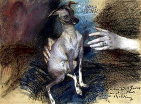 Élégante au Chien - Giovanni Boldini - Alpha Reproduction