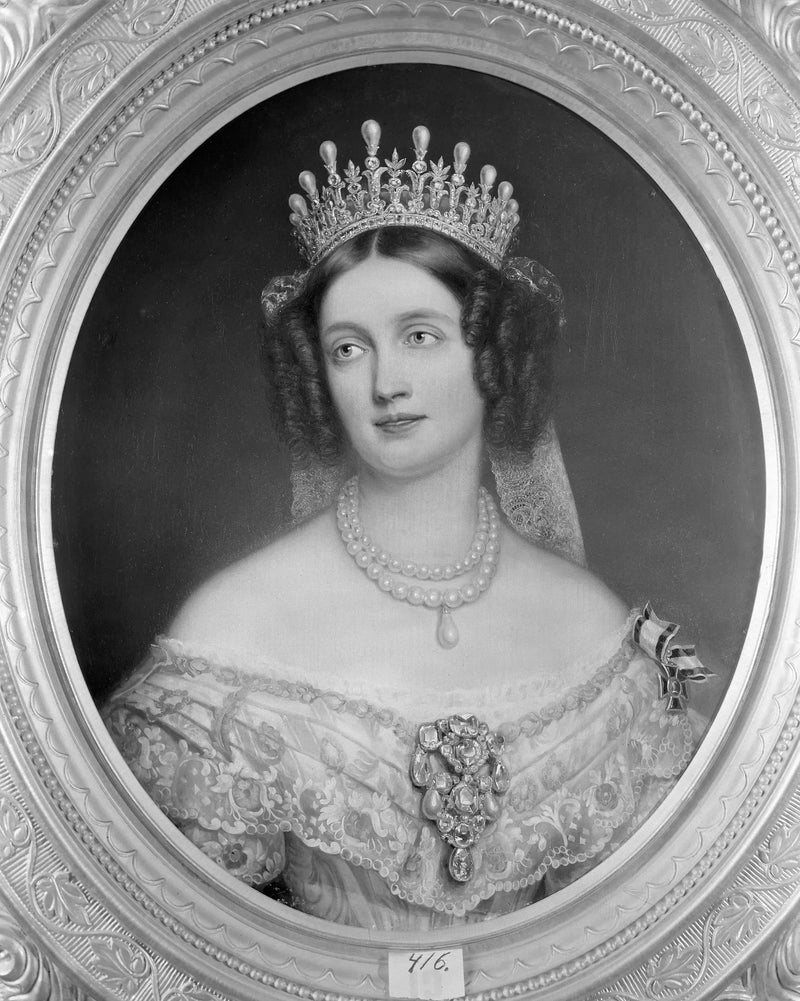 エリザベート（1801-1873）、プルーセンの母、バイエルンのプリンセス、フレドリック・ヴィルヘルム4世の創設者 - ジョセフ・カール・スティーラー