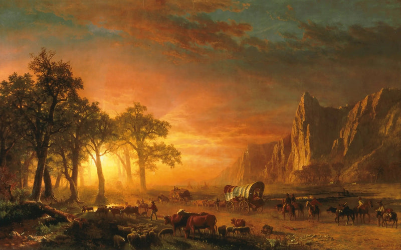 平原を横断する移民 - アルバート・ビアスタット

Source:
Émigrants traversant les plaines - Albert Bierstadt