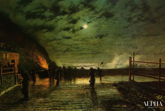 En péril - John atkinson grimshaw - Reproductions de tableaux et peintures haut de gamme