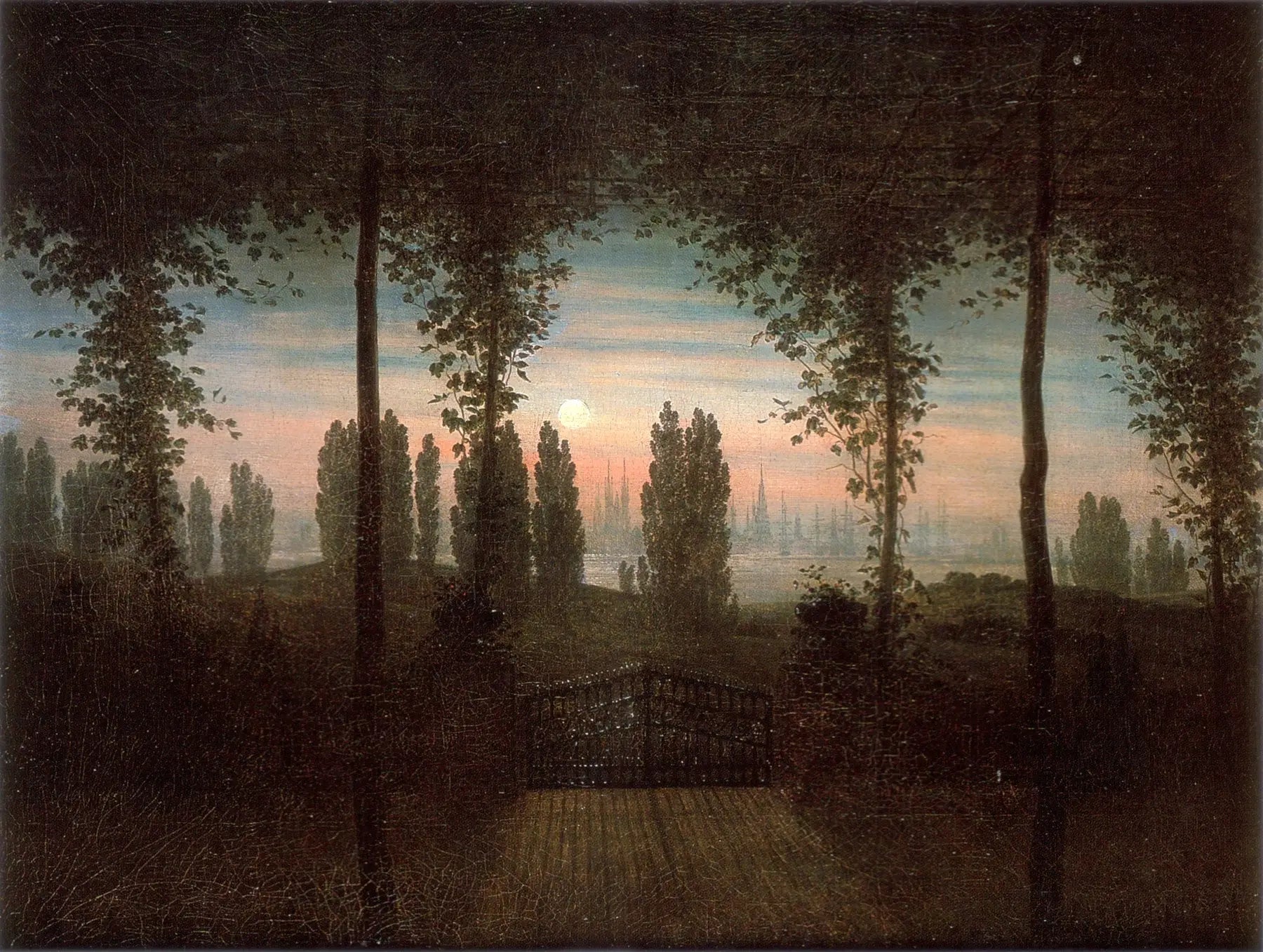 En souvenir de Johann Emanuel Bremer - Caspar David Friedrich image 1 reproduction d’œuvre d’art à l’huile