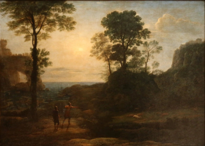 リビアの海岸で鹿を狩るエネー - クロード・ロラン

Source:
Enée chassant le cerf sur la côte de Libye - Claude Lorrain