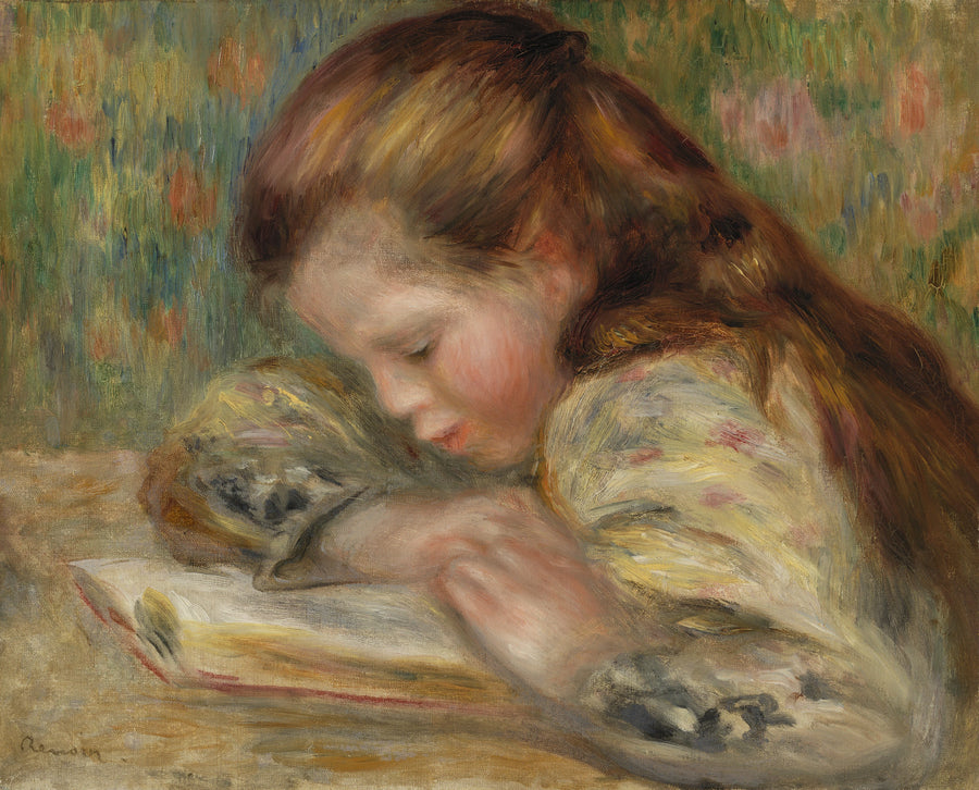 読書する子供 - ピエール＝オーギュスト・ルノワール