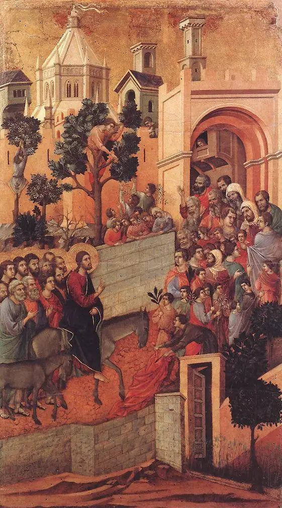 Entrée à Jérusalem - Duccio di Buoninsegna image 1 reproduction réalisée par Alpha Reproduction