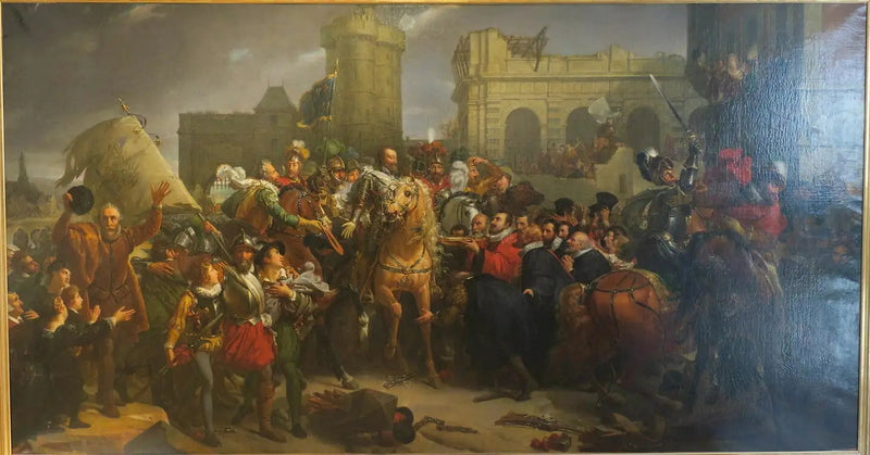 フランソワ・ジェラールによるパリのアンリ4世の入城 1594年3月22日（1830年）

Source:
Entrée de Henri IV à Paris le 22 mars 1594 (1830) - François Gérard