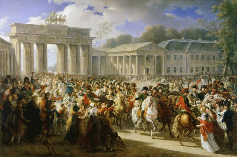 ベルリンのナポレオン1世の入城、1806年10月27日 - シャルル・メニエール

Source:
Entrée de Napoléon Ier à Berlin, 27 octobre 1806 - Charles Meynier