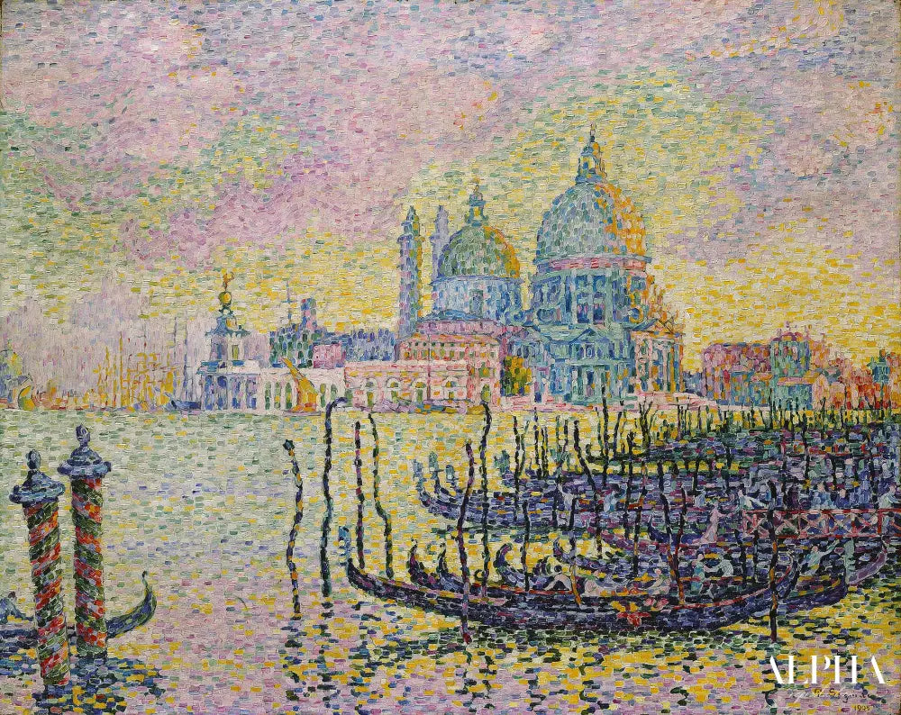 Entrée du Grand Canal, Venise - Paul Signac - Reproductions de tableaux et peintures haut de gamme