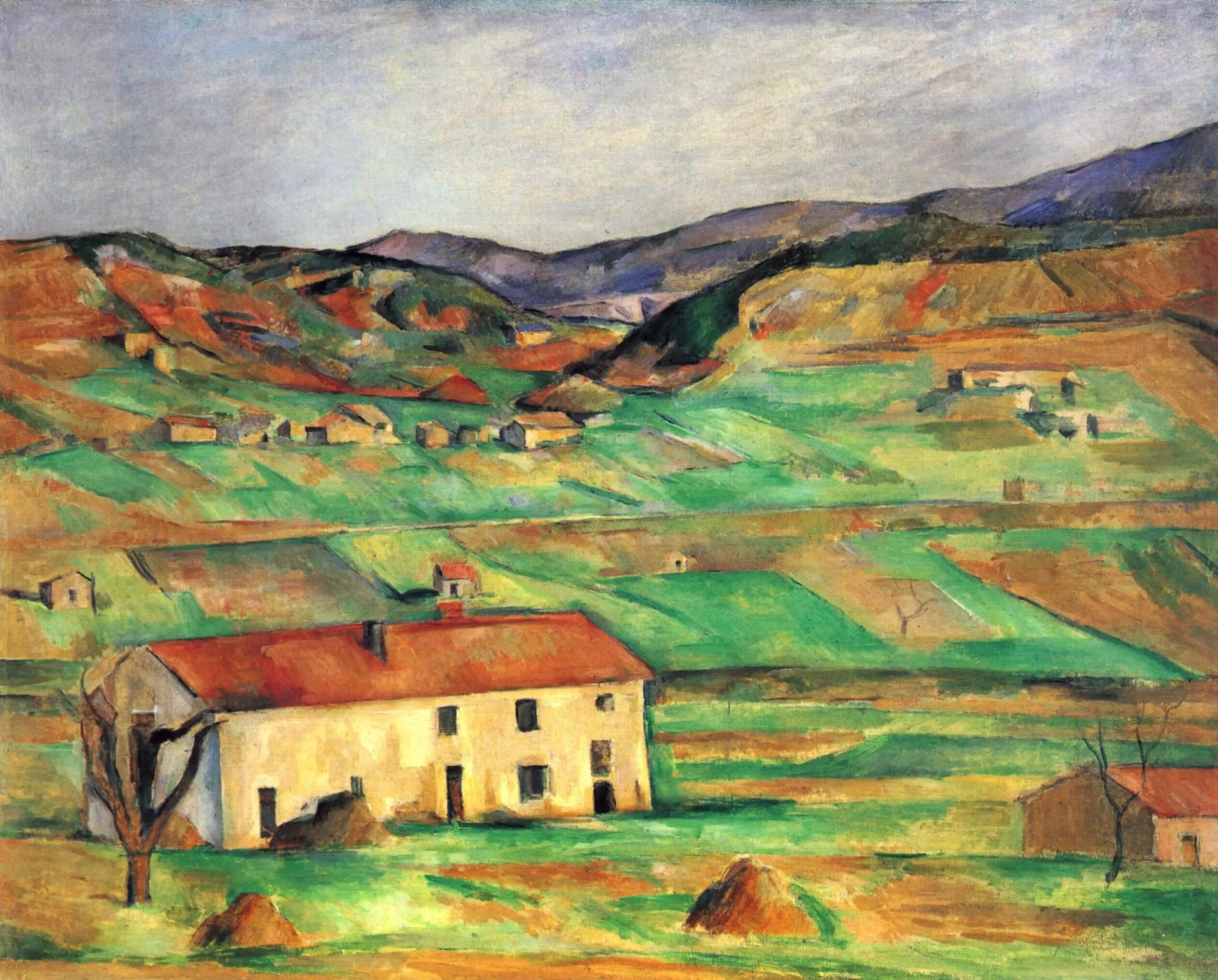 Environs de Gardanne - Paul Cézanne image 1 copie de tableau peinte à la main