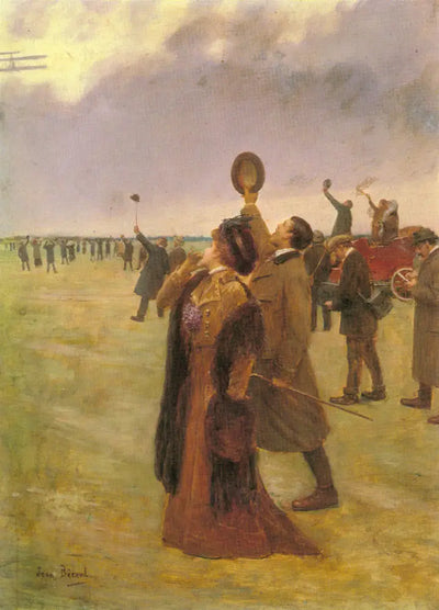 Envole d’un Biplan Type Wright - Jean Béraud - Alpha Reproduction