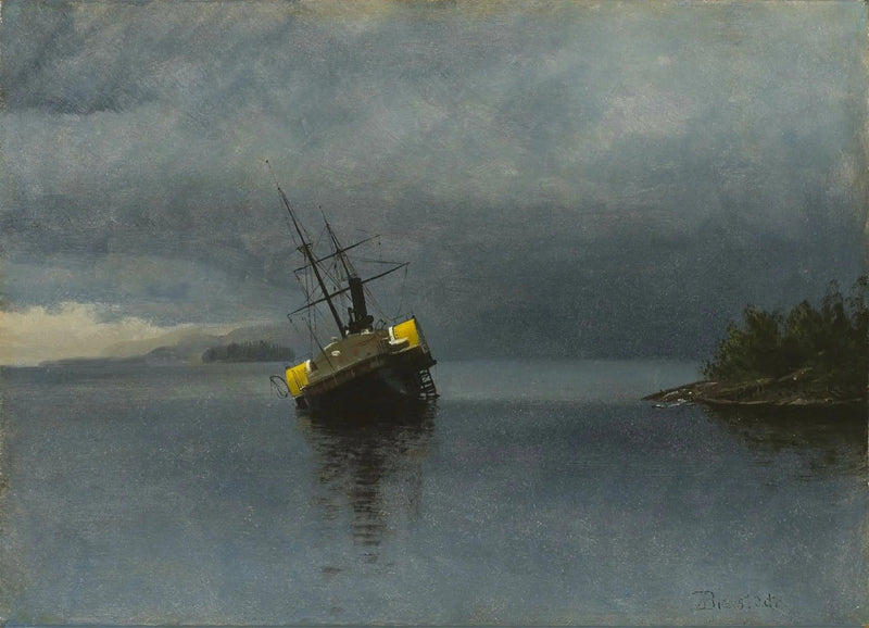 アラスカのロリング湾のアンコンの難破船 - アルバート・ビアシュタット

Source:
Épave de l'Ancon dans la baie de Loring, en Alaska - Albert Bierstadt