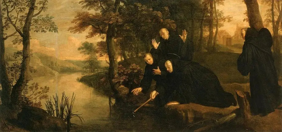 Épisodes de la vie de saint Benoît: La hache rattachée à son manche - Philippe de Champaigne - Alpha Reproduction