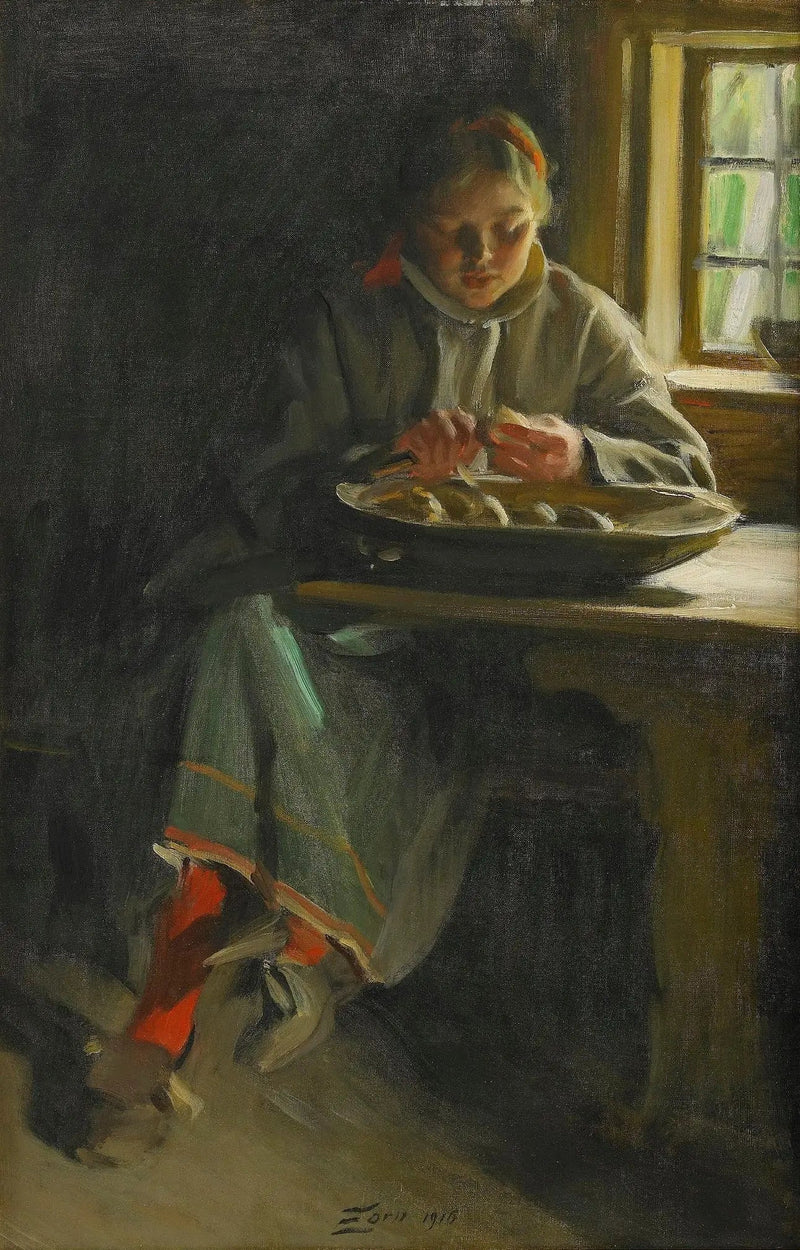 ジャガイモの皮をむく - アンダース・ゾーン

Source:
Éplucher les pommes de terre - Anders Zorn