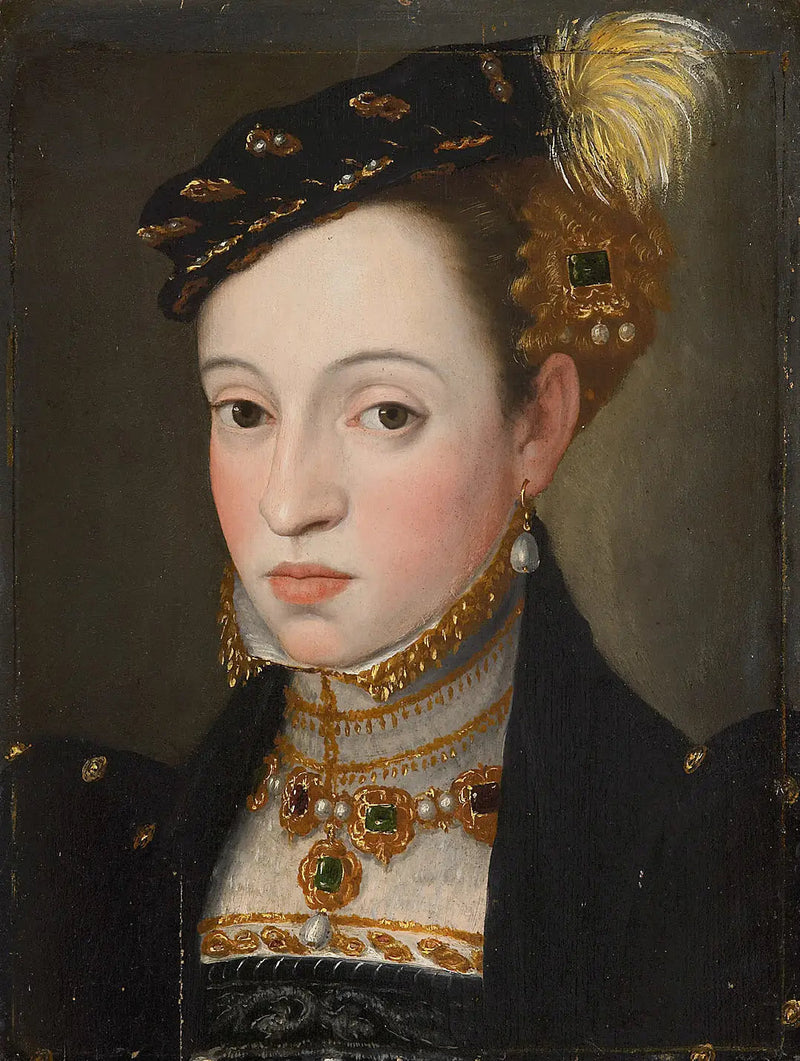 マグダレナ公爵夫人（1532-1590） - ジュゼッペ・アルチンボルド

Source:
Erzherzogin Magdalena (1532-1590) - Giuseppe Arcimboldo