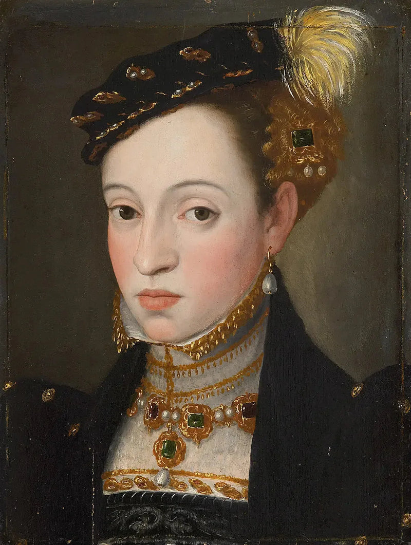 マグダレナ公爵夫人（1532-1590） - ジュゼッペ・アルチンボルド

Source:
Erzherzogin Magdalena (1532-1590) - Giuseppe Arcimboldo