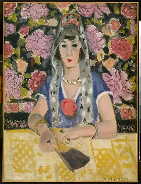 Reproduction du tableau « Espagnol : Harmonie en bleu - Henri Matisse » par Alpha Reproduction en peinture à l’huile