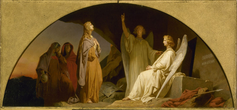 Esquisse pour l'église de la Madeleine : Sainte Madeleine au sépulcre - Léon Cogniet