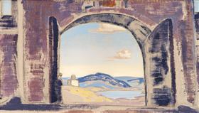 Et nous ouvrons les portes - Nicolas Roerich image 1 reproduction d’œuvre d’art à l’huile
