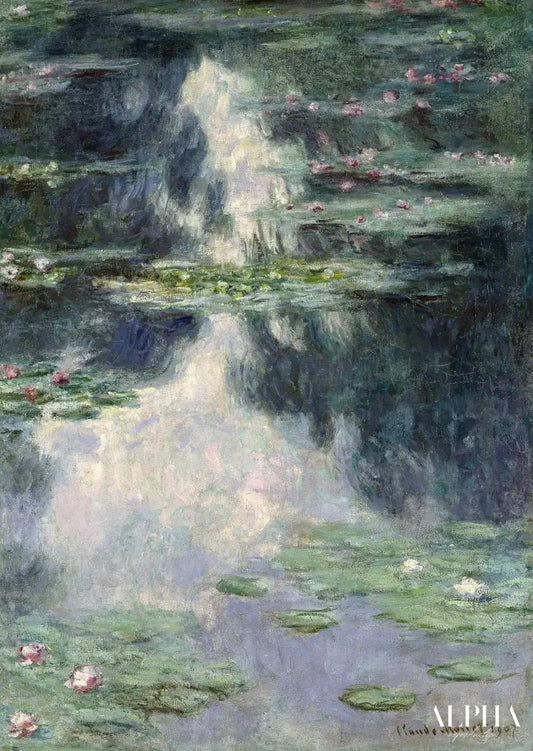 Étang avec des nénuphars - Claude Monet - Reproductions de tableaux et peintures haut de gamme