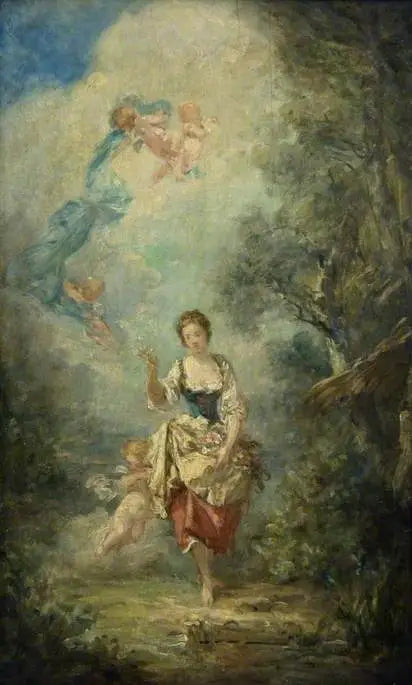 Été - Jean-Honoré Fragonard image 1 reproduction d’œuvre d’art à l’huile