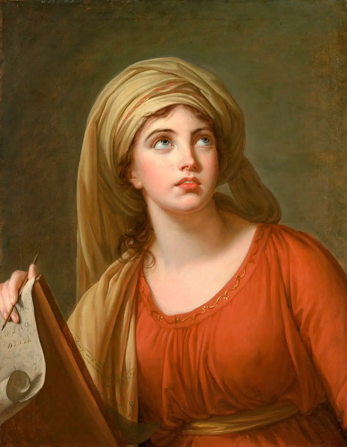 Étude de la vie de Lady Hamilton dans le rôle de la Sibylle de Cumes - Élisabeth Vigée Le Brun - Alpha Reproduction