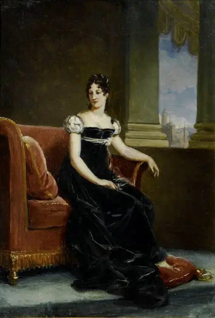 スウェーデンの女王ユージェニー＝ベルナールディーヌ＝デジレ・クラリー（1781-1860） - フランソワ・ジェラール

Source:
Eugénie-Bernardine-Désirée Clary, reine de Suède (1781-1860) - François Gérard