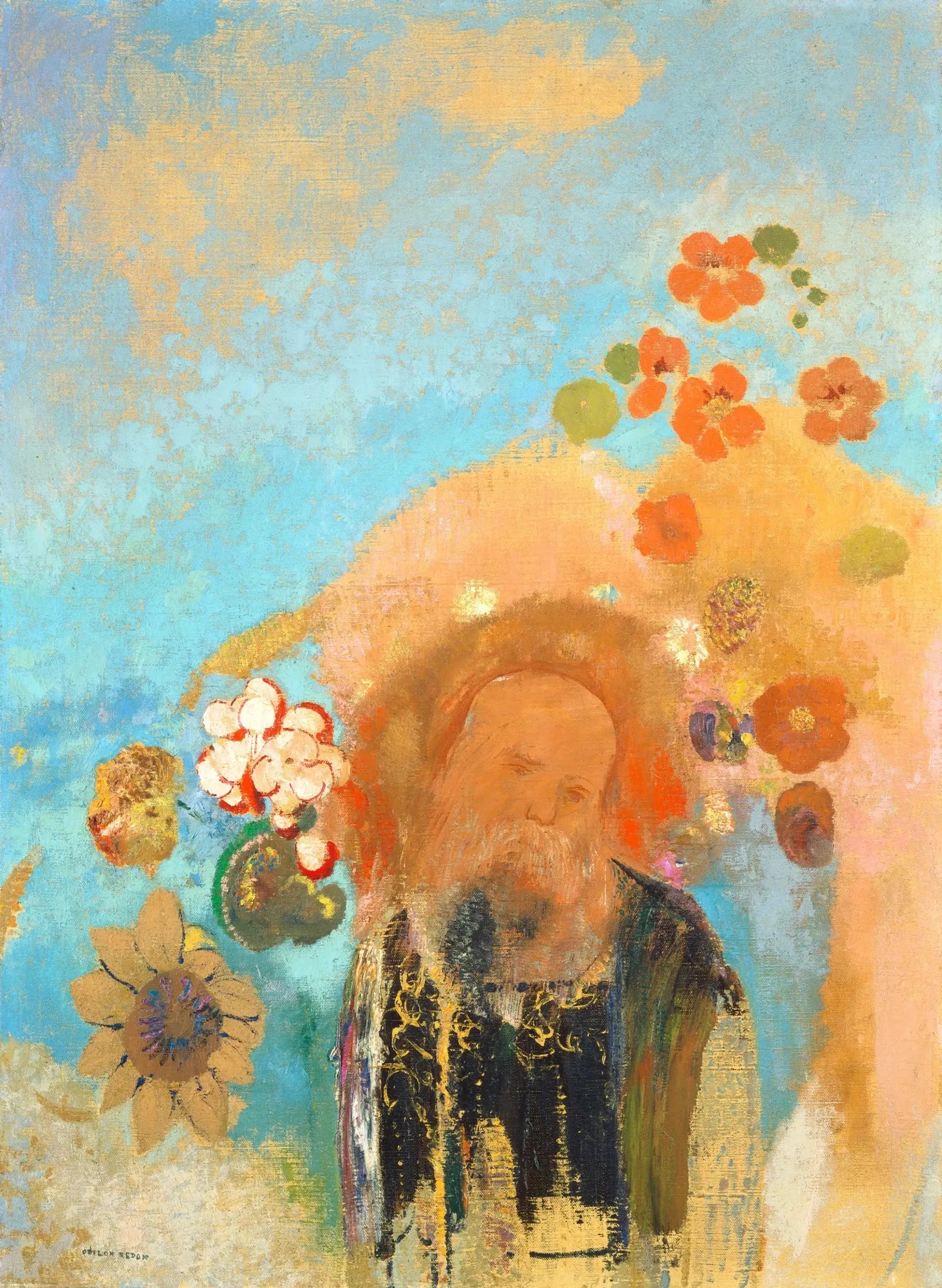 Évocation de Roussel - Odilon Redon image 1 reproduction de peinture à l’huile
