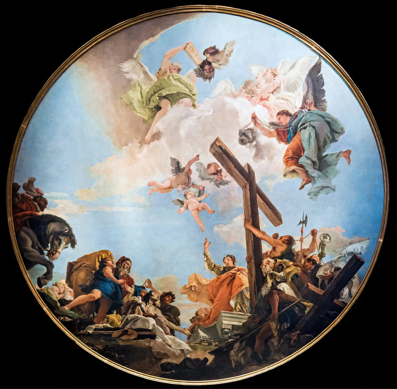 ティエポロ（ジャンニ・バッティスタ・ティエポロ）による十字架の崇拝

Source:
Exaltation de la Croix (Tiepolo) - Giovanni Battista Tiepolo