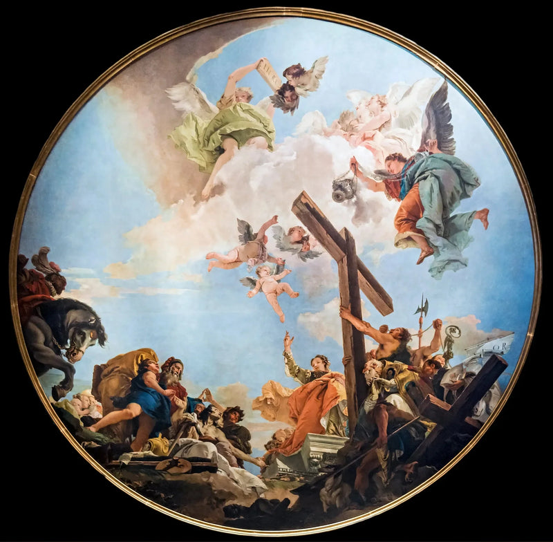 ティエポロ（ジャンニ・バッティスタ・ティエポロ）による十字架の崇拝

Source:
Exaltation de la Croix (Tiepolo) - Giovanni Battista Tiepolo