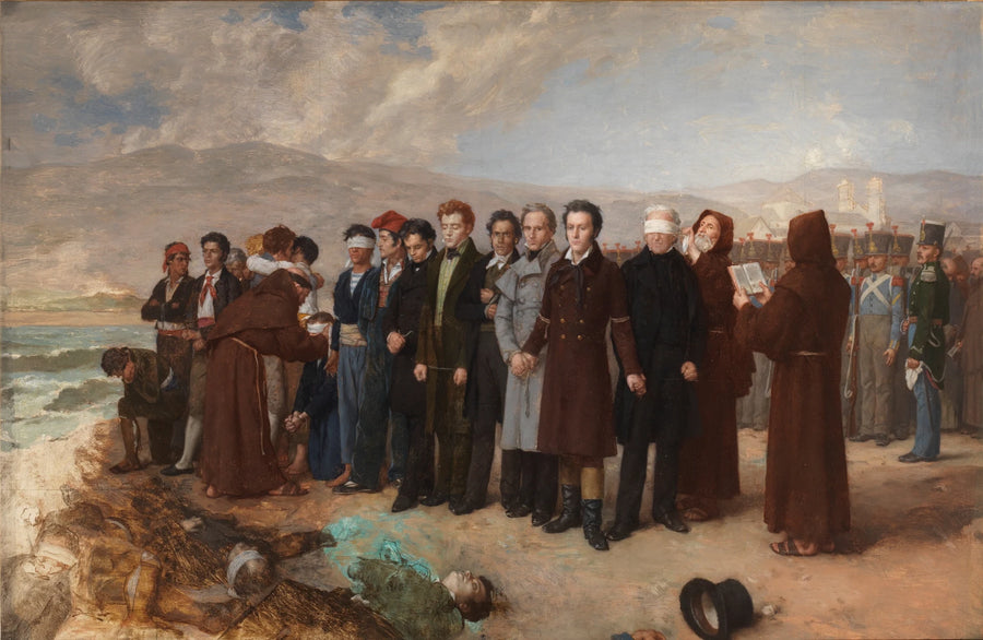 L'exécution par peloton d'exécution de Torrijos et de ses compagnons sur la plage de Málaga - Antonio Gisbert