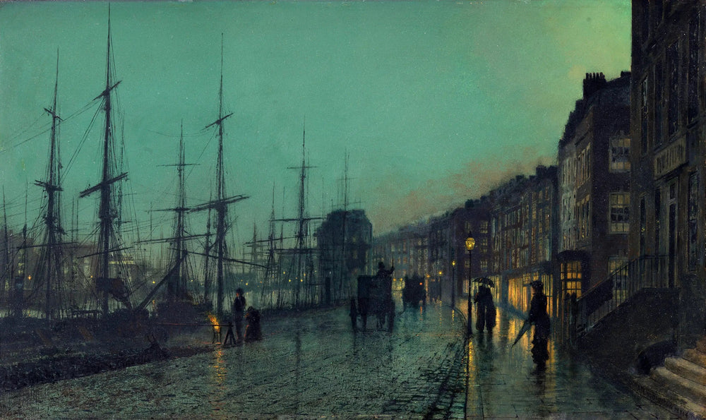 Expédition sur la Clyde - John Atkinson Grimshaw image 1 reproduction de peinture à l’huile