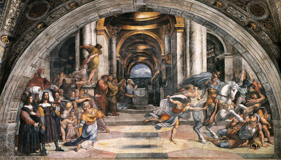 L'expulsion d'Héliodore du Temple - Raphaël Sanzio