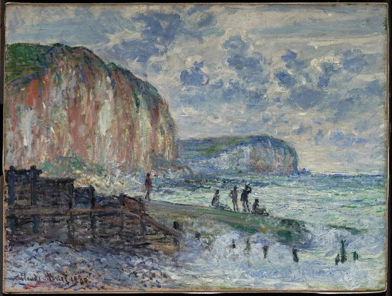 Les Falaises des Petites-Dalles W621 - クロード モネ