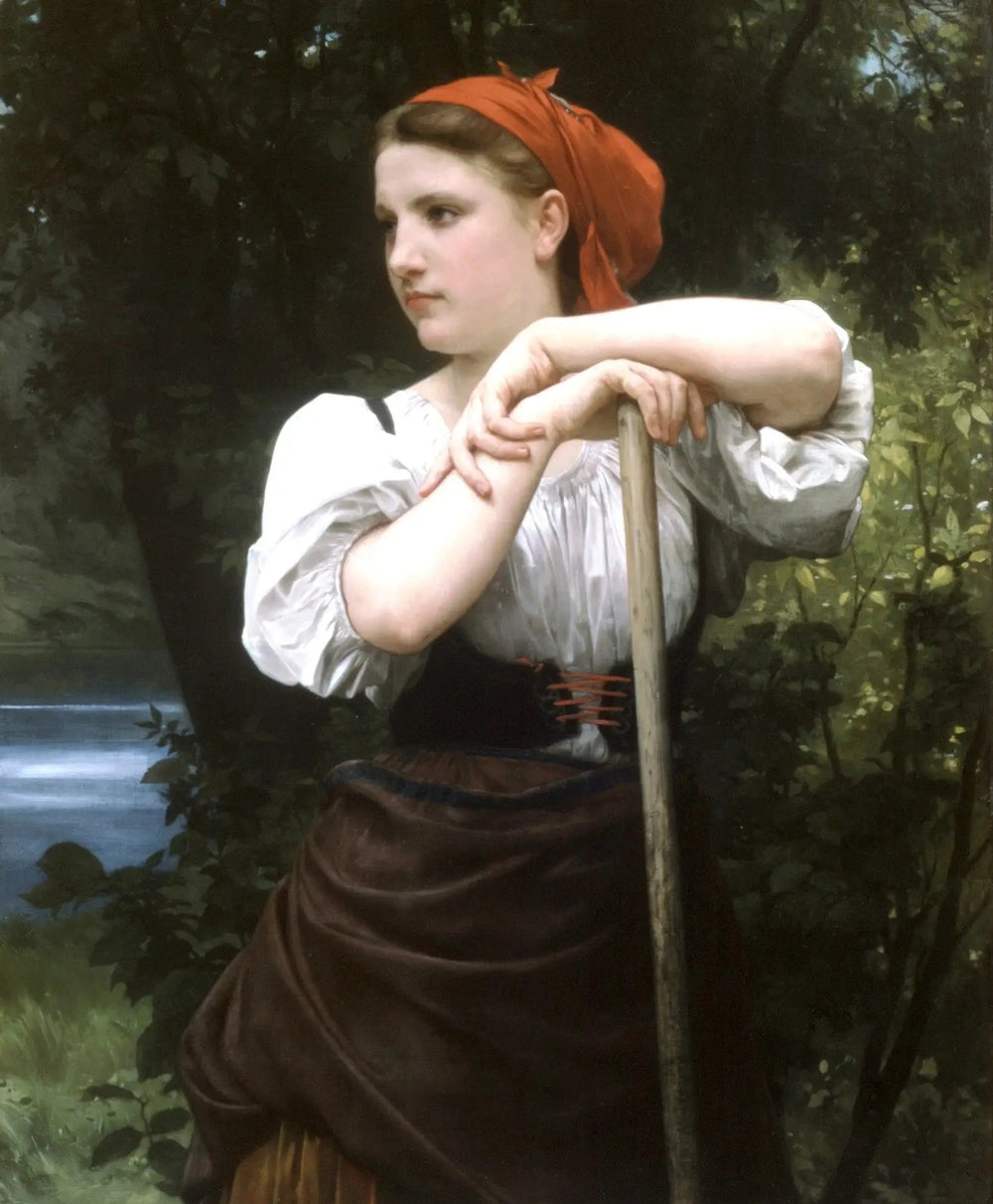 Faneuse - Bouguereau image 1 copie peinte à la main à l’huile