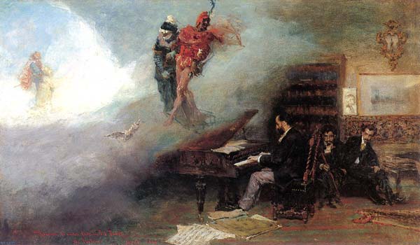 Fantaisie sur Faust - Mariano Fortuny Marsal image 1 copie de tableau peinte à la main