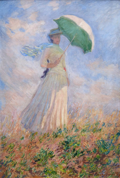 Femme à l’ombrelle tournée vers la droite - Claude Monet - Alpha Reproduction