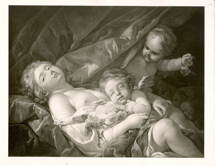 フランソワ・ブーシェによる横たわる女性とプッティ

Source:
femme allongée avec putti - François Boucher